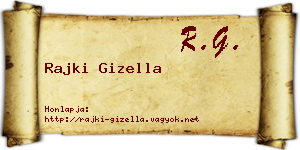 Rajki Gizella névjegykártya